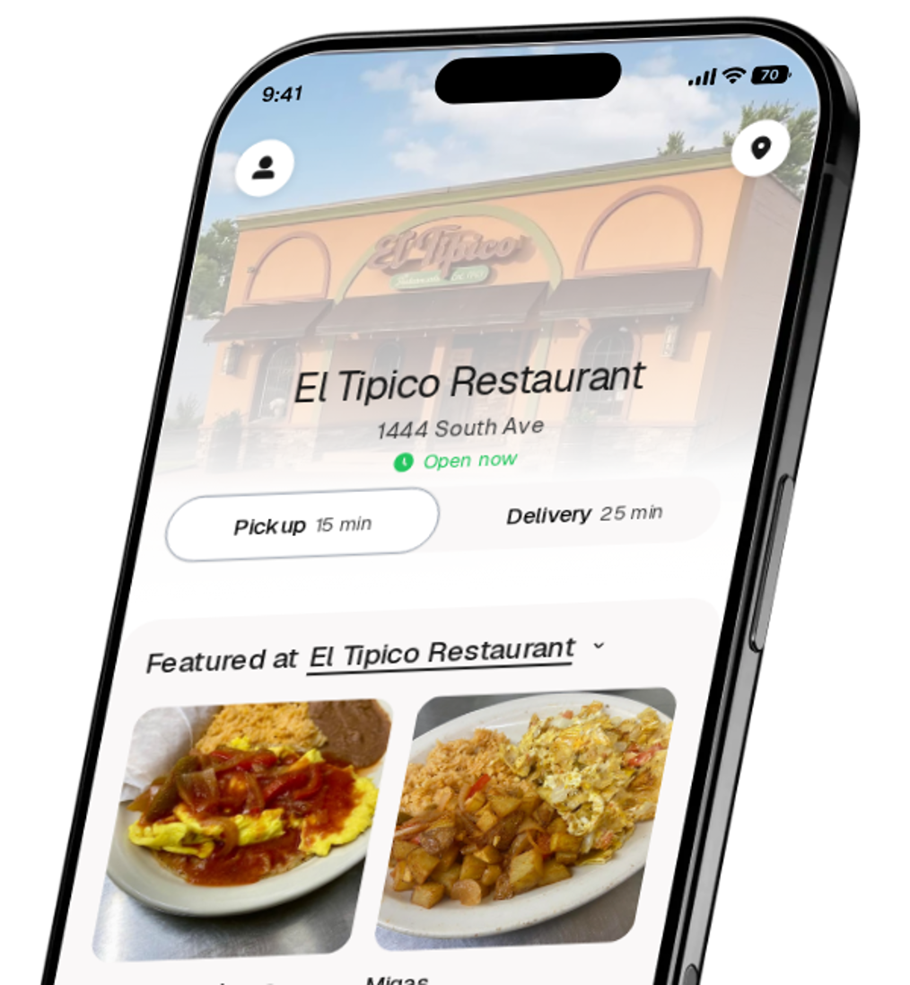 El Tipico Restaurant app preview